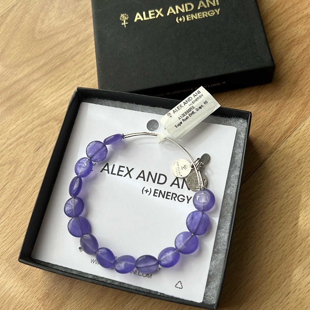 NWT Alex And Ani (+) Energy Sugar Rush Grape